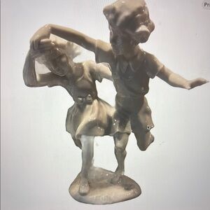 Karl Tutter for Lorenze Hutschenuther Selb Cream ‘Dancing Pair’ Figurine